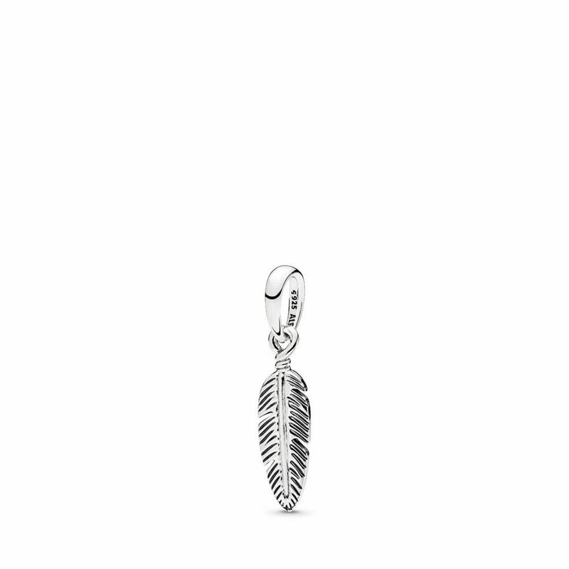 Pandora Spiritual Feather Pendant Silver Egypt DA0182453